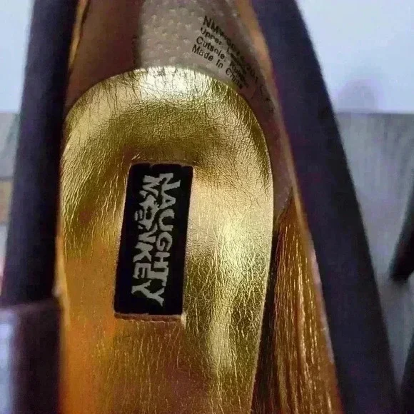 NAUGHTY  MONKEY brown leather ankle booties. Size 7 - Picture 6 of 10